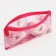 Cosmetic bag-penete on zipper, PVC, pink color