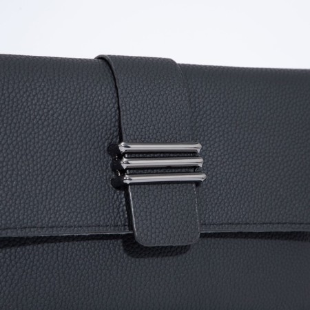 Bag-clate on magnet, long belt, black color-3