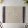 Serving napkin on the table "Two stripes", 45 × 30 cm, blue color
