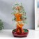 Bonsai souvenir "Cash tree with green pebbles" 450 stones 32x17x27 cm