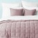 Jerry set: a coverlet 230 x 250 cm, pillowcase 45 x 45 cm - 2 pcs, powder color