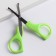 Baby scissors, manicure, light green color