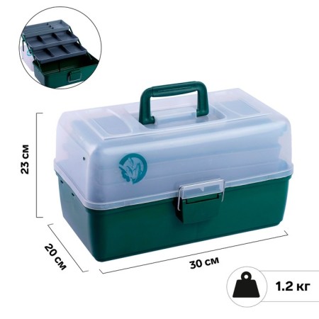 Fisheries spinning box, 36 x 20 x 23 cm, 3 trays