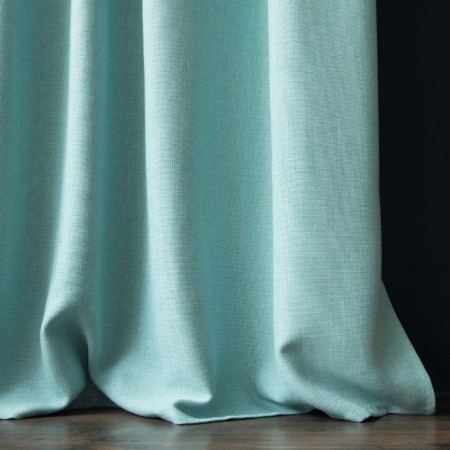 Set of curtains "Jerry", size 140 x 270 cm - 2 pcs, grab - 2 pcs, color blue-2