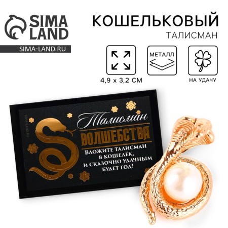 A wallet figure in the box "Talisman of Magic", 5.4 x 3.6 cm