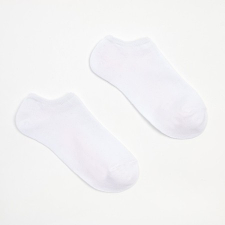 Women's socks "trackers", white color, size 23-25-1