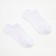 Women's socks "trackers", white color, size 23-25