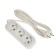 Extension cord UNIVERSAL E-203, 3 sockets, 3M, PVS 2x0.75, 10 a