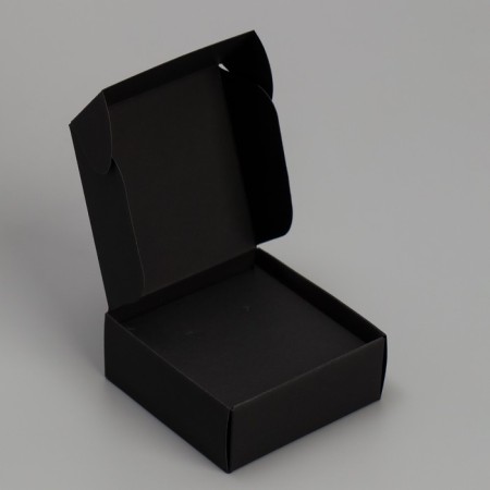 Box for jewelry, packaging, “black”, 7.5 x 7.5 x 3 cm-3
