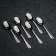 Teaspoon "New", h = 14 cm, thickness 1.2 mm, silver color