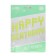 Foil ball 14 "Happy Birthday", title letters, color gradient