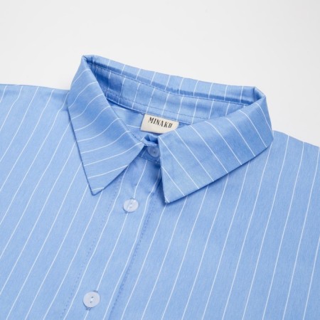 Women's blouse Minaku: Casual Collection, Blue Color, Size 48-7