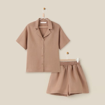 Female suit (shirt and shorts) SL Home p. L, coffee-7