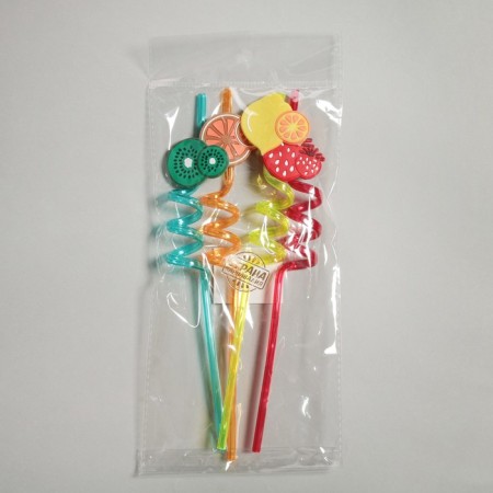 Plastic pipe "Fruit", set 4 pcs., Mix-2