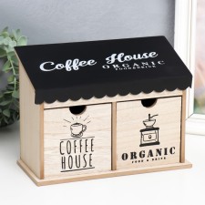 Casket wood with 2 boxes 