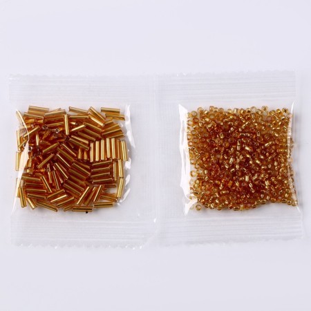 Set for creating a bracelet from the beads "ABC Morse", color gold-3