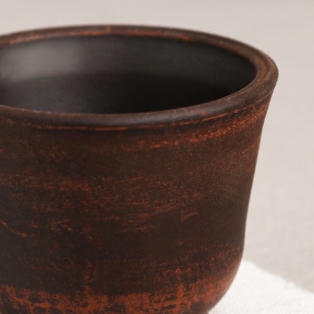 Saucer, smooth, red clay, 170 ml-2