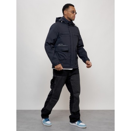 Sports male jacket, size 54, dark blue color-9
