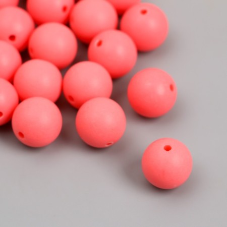 Beads for creativity plastic "Pink" matte d = 1.2 cm set 20 grams