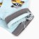 Women's socks "Raccoon with watermelon", blue color, size 35-37