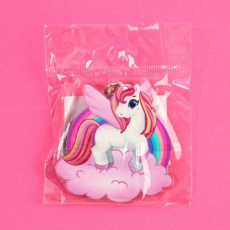 Key keychain children's acrylic "unicorn", 3.5 x 10 cm-5