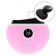 Facial massager KitFort KT-2963, electric, vibration, 5 watts, from the battery, pink