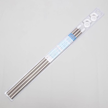 Bathroom cornice P-shaped, 90 × 90 × 90 cm, stainless steel-4