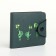 Wallet on the button, the color is green