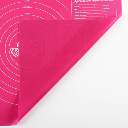 Silicone rug for baking "Dough for pizza", 50 x 40 cm-5