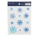 Sticking with a luminous layer "watercolor snowflakes", 10.5 x 14.8 cm, New Year
