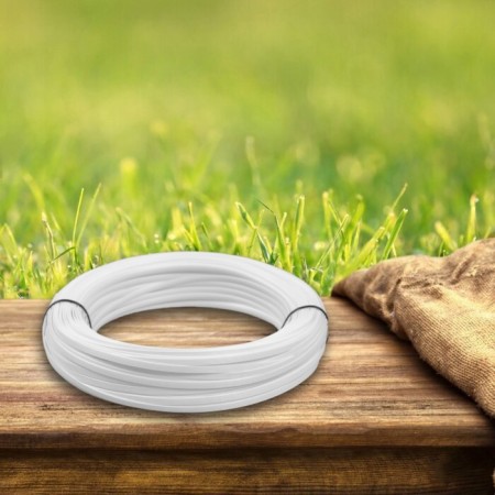 Artificial rattan 6 mm 100 m wave (white)