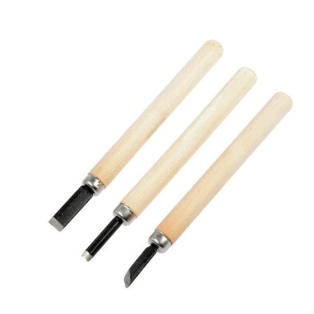 A set of woodcar tundra, wooden handle, 3 pcs.