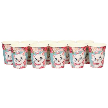 Paper glass "Happy Birthday!", 250 ml, cats aristocrats-2