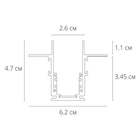 Magnetic busbar built-in Arte Lamp Linea-CCCESSORES A470106, 6.2x100x4.7 cm, black-1