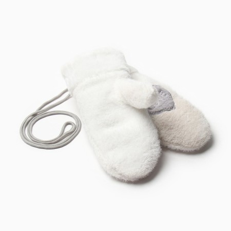 Women's mittens about the lawsuit Minaku Love 24 cm milk-1