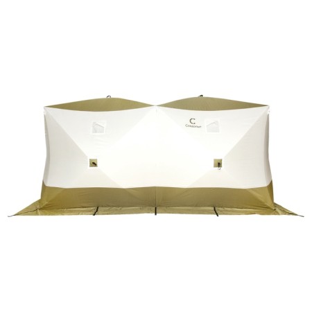Tent Winter Cube of the Square "Premium" 4.2x2.1 m, 2 k, on the floor 8.8 sq.m, 3 layers, olive-2