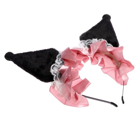 Carnival rim "cat" with glasses, pink color, anime-2