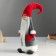 Interior doll "Grandfather Frost in gray coat and red chap-step" 55x15x16 cm