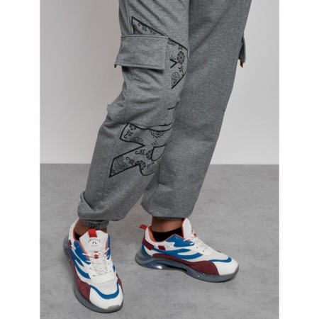 Joggers male, size 50, color gray-15