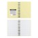 Notebook A6 (120 x 146 mm), 80 sheets in the cage on the crest Erichkrause "Pastel", plastic cover, offset unit, white 100%, mix