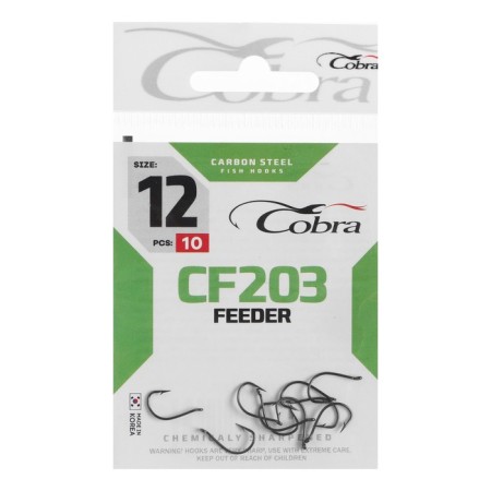 Hooks Cobra Feeder, series CF203, No. 12, 10 pcs.