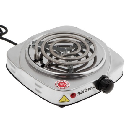 Electric tile Gelberk GL-110, 1000 W, 1 burner, silver