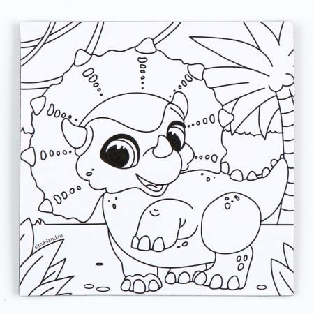 Magnet Coloring "Dino", 10 × 10 cm-1