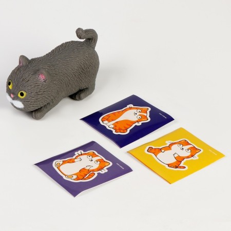 Mick Antistress Perenochka "cat" with stickers, with sand-8