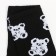 Women's socks "bears", black color, size 23-25