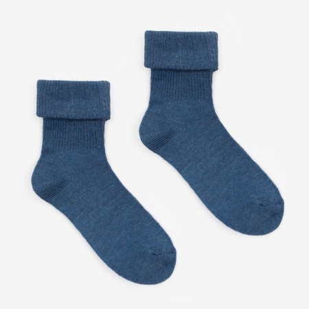 Women's socks, indigo color, size 25