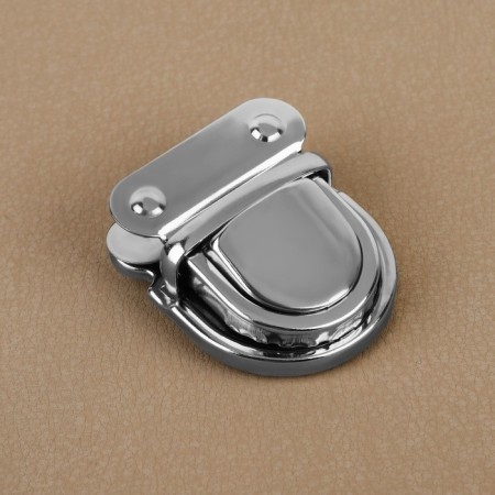 Bag's fastener, 4.3 × 3.8 cm, silver color-1