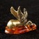 Souvenir "Horse Pegas", Brass, Amber