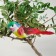 A bird for decoration and floristry, on a clothespin, mix, plastic, 1 pc., 8 x 8 cm