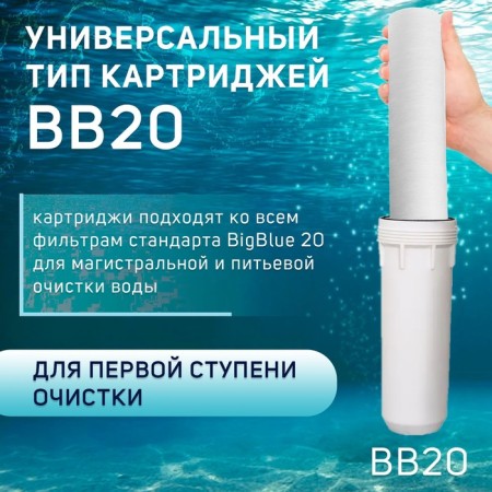 Sminous cartridge Zein PS-20BB, polypropylene thread, 50 μm-4